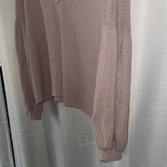 Soft Waffle Knit V-Neck Sweater - Altar’d State - Picture 9 of 9